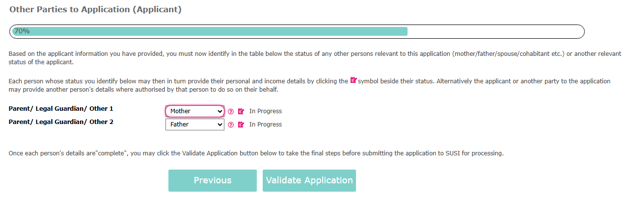 Image of Other Parties to application Father-Mother