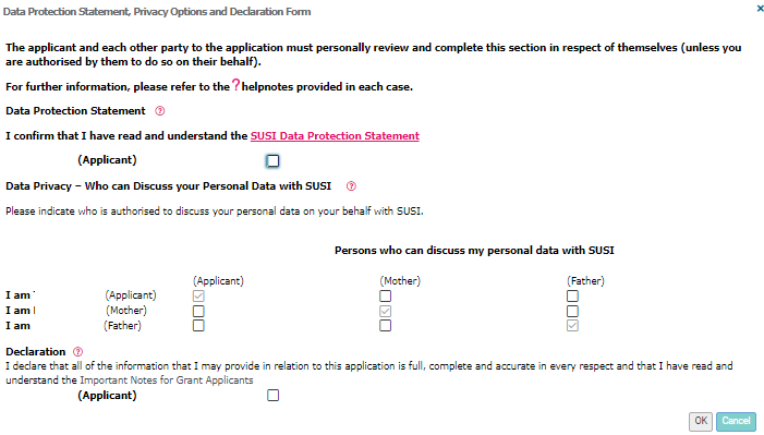 Image of Other parties validate applicaiotn DP Priv and Dec form