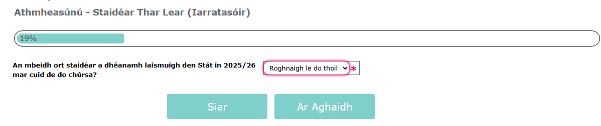 Image of Reassessment Irish Study Abroad screen