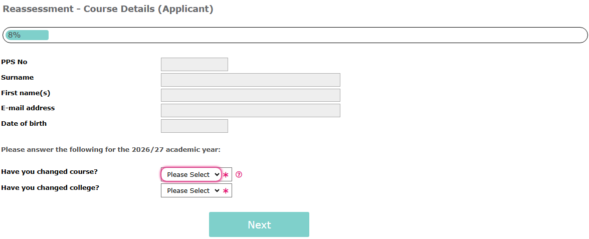 Reassessment - Course Details 26-27